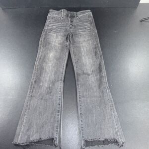 American Eagle Women's Hi Rise Jeans size 2 Super Stretch Denim-Black